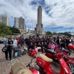 Rodada solidaria del Vespa Club Rosario en apoyo a LALCEC