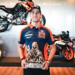 KTM Argentina recibió al ganador del Dakar Luciano Benavides
