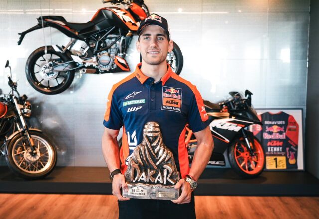 KTM Argentina recibió al ganador del Dakar Luciano Benavides